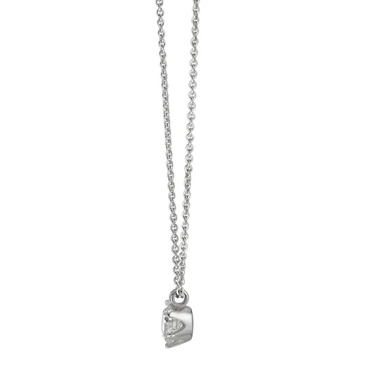 Collier 585/14 K hvidguld Diamant 0.22 ct, w-si 39.5-42 cm