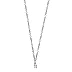 Collier 750/18K hvidguld Diamant 0.04 ct, w-si 40-42 cm
