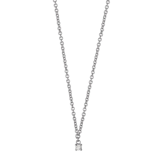 Collier 750/18K hvidguld Diamant 0.04 ct, w-si 40-42 cm