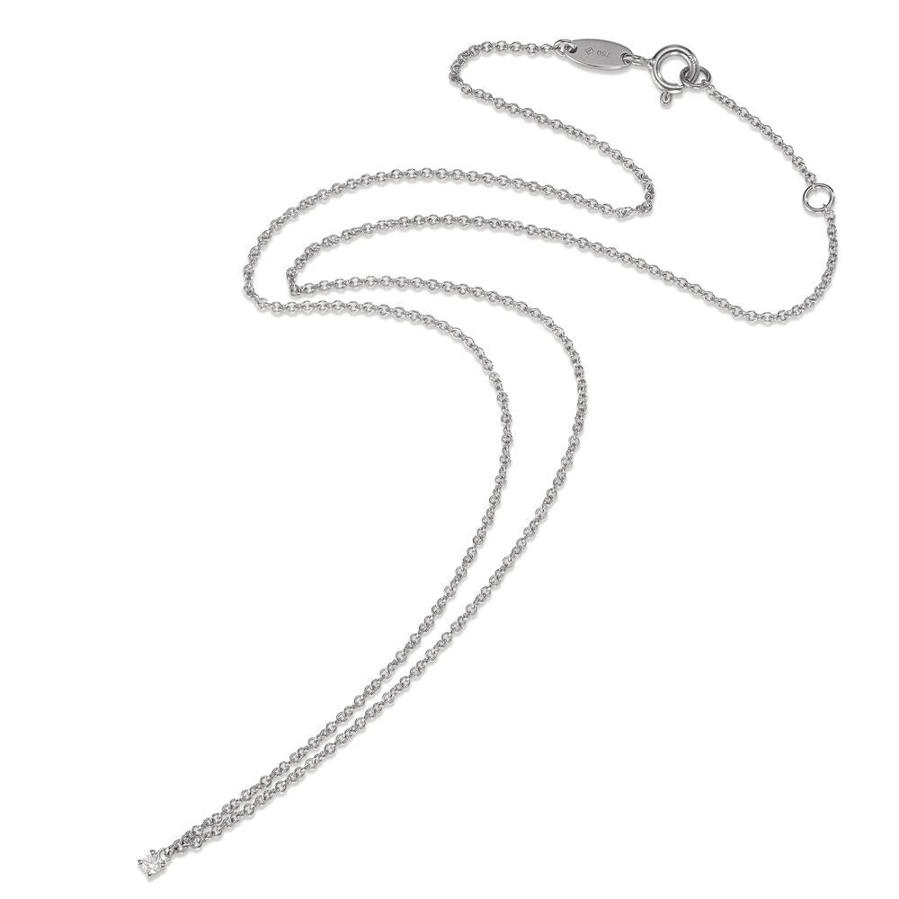 Collier 750/18K hvidguld Diamant 0.04 ct, w-si 40-42 cm