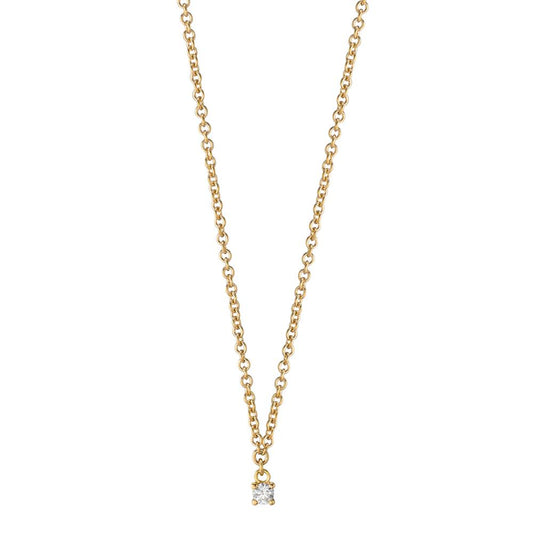 Collier 750/18K guld Diamant 0.04 ct, w-si 40-42 cm