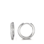 Click kreoler 750/18K hvidguld Diamant 0.16 ct, 24 Sten , w-si