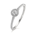 Solitaire ring 750/18K hvidguld Diamant 0.21 ct, w-si