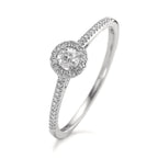 Solitaire ring 750/18K hvidguld Diamant 0.21 ct, w-si
