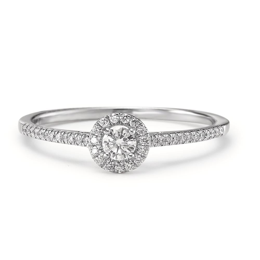 Solitaire ring 750/18K hvidguld Diamant 0.21 ct, w-si