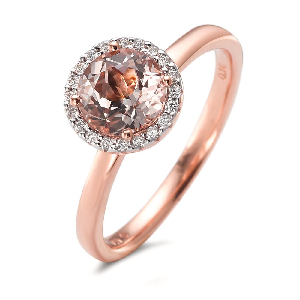 Ringe 750/18K rødguld Morganit