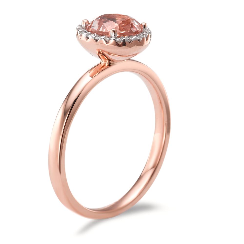 Ringe 750/18K rødguld Morganit
