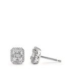 Ørestikker 750/18K hvidguld Diamant hvid , 0.23 ct, w-si