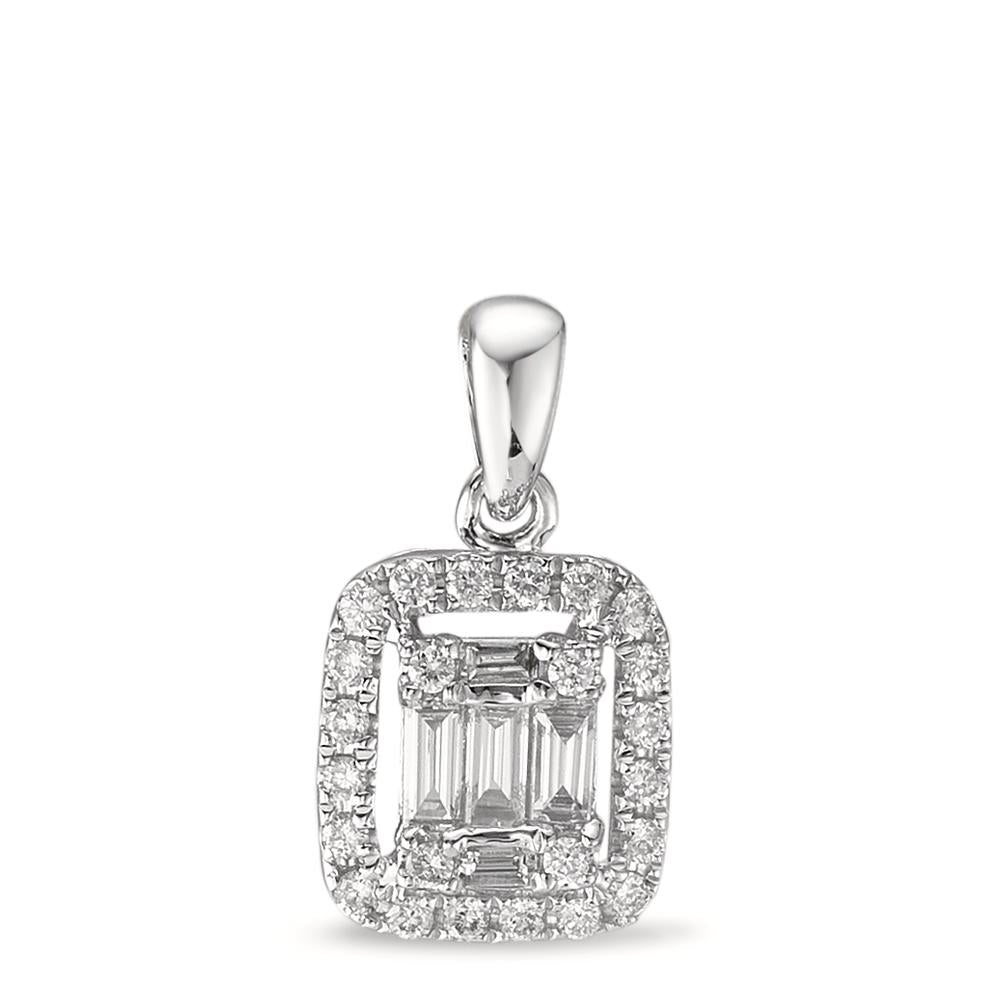 Vedhæng 750/18K hvidguld Diamant hvid , 0.28 ct, w-si