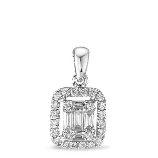 Vedhæng 750/18K hvidguld Diamant hvid , 0.28 ct, w-si