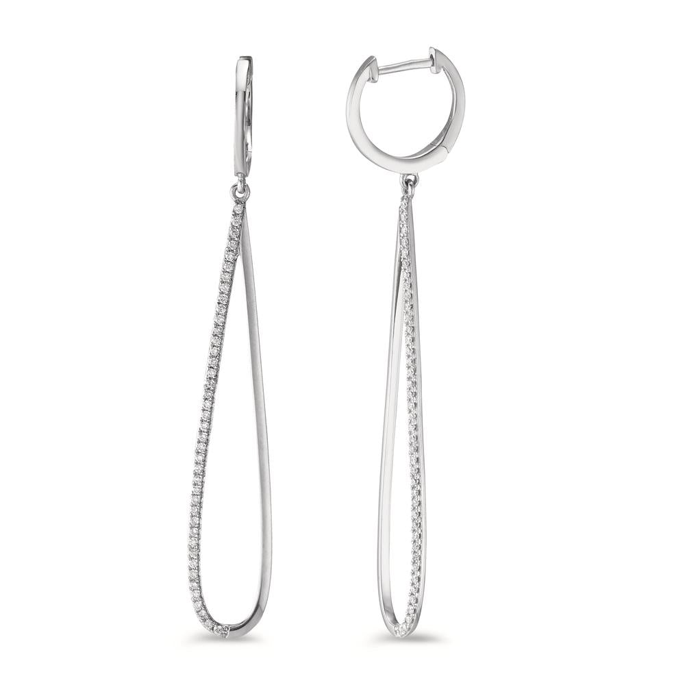 Øreringe 750/18K hvidguld Diamant 0.29 ct, w-si