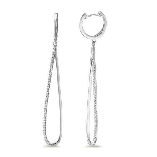 Øreringe 750/18K hvidguld Diamant 0.29 ct, w-si