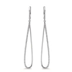 Øreringe 750/18K hvidguld Diamant 0.29 ct, w-si