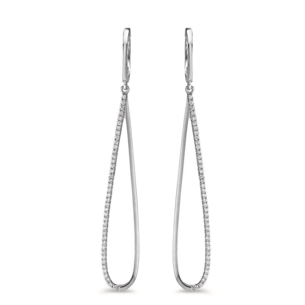 Øreringe 750/18K hvidguld Diamant 0.29 ct, w-si