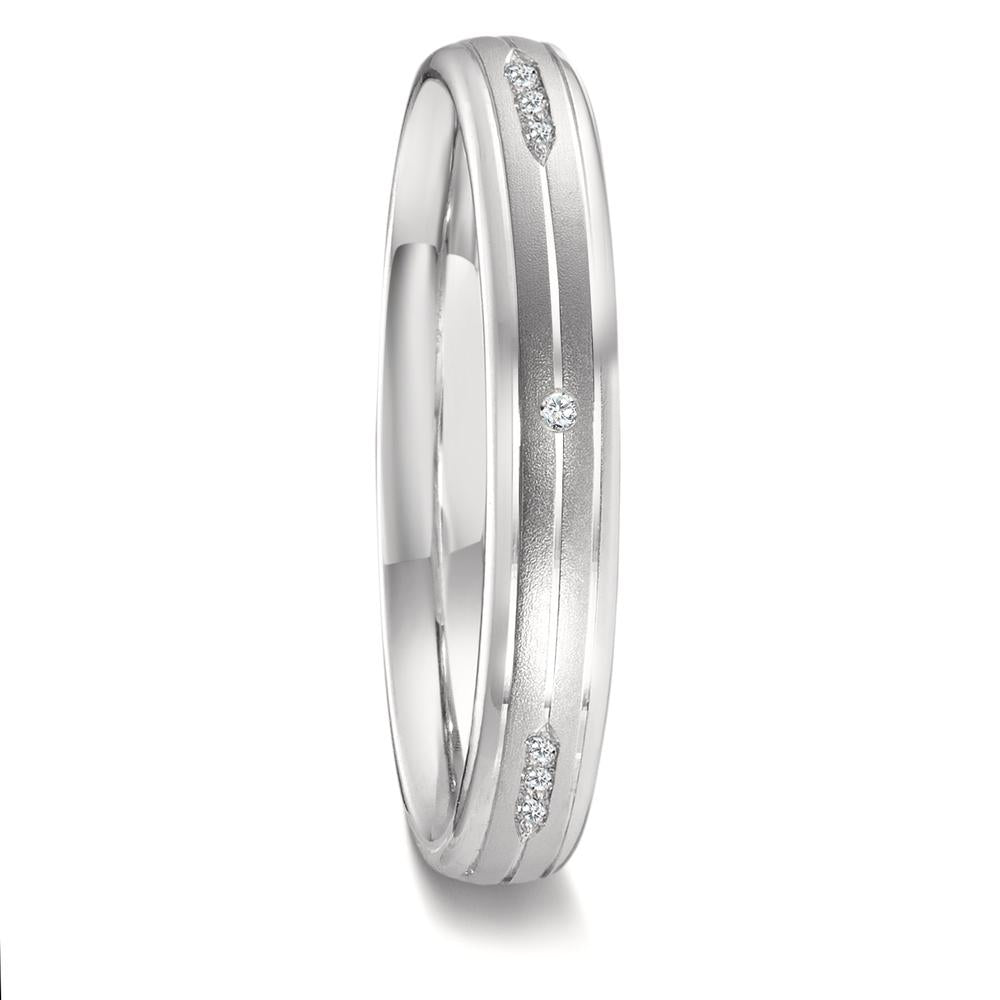 Partnerringe 750/18K hvidguld Diamant 0.051 ct, 12 Sten , w-vsi