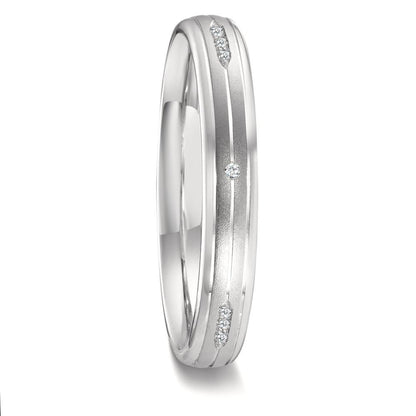 Partnerringe 750/18K hvidguld Diamant 0.051 ct, 12 Sten , w-vsi