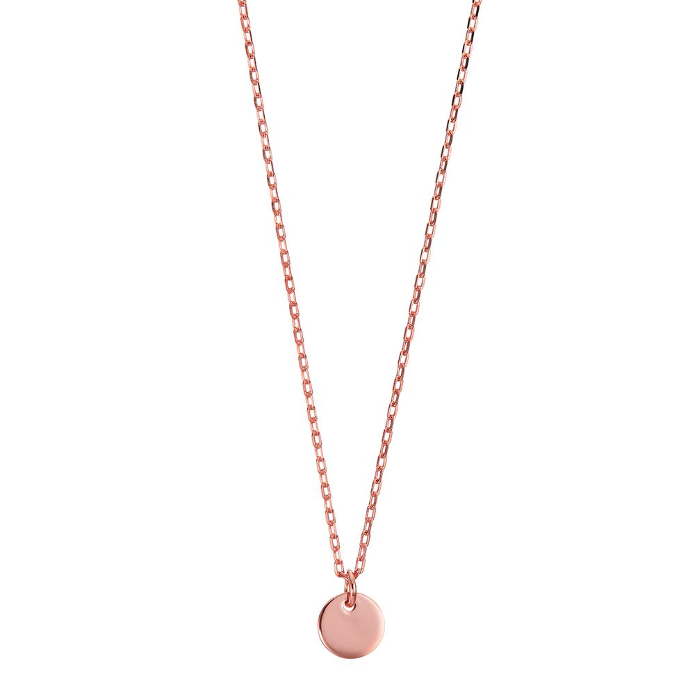 Collier Sølv rose forgyldt 40-45 cm