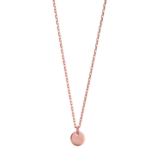 Collier Sølv rose forgyldt 40-45 cm
