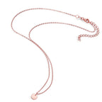 Collier Sølv rose forgyldt 40-45 cm