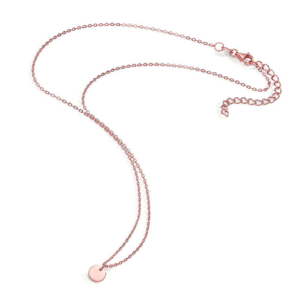 Collier Sølv rose forgyldt 40-45 cm