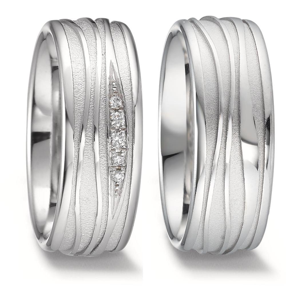 Partnerringe 375/9K hvidguld