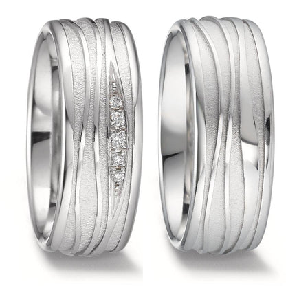 Partnerringe 375/9K hvidguld
