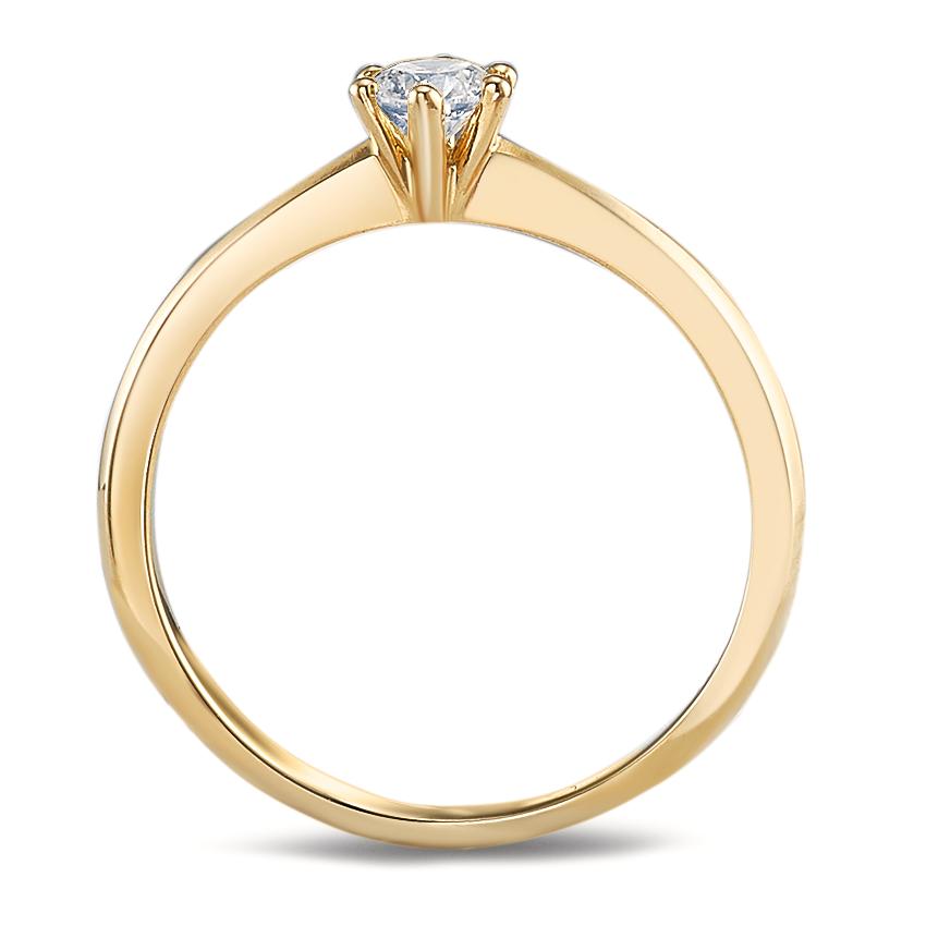 Solitaire ring 750/18K guld Diamant 0.20 ct, w-si