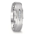 Partnerringe 750/18K hvidguld Diamant 0.045 ct, 5 Sten , w-si