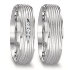 Partnerringe 750/18K hvidguld