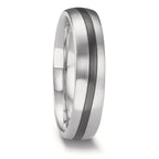 Partnerringe 585/14 K hvidguld, Zirkonium