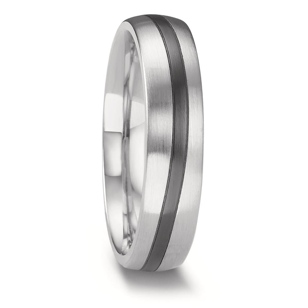 Partnerringe 585/14 K hvidguld, Zirkonium