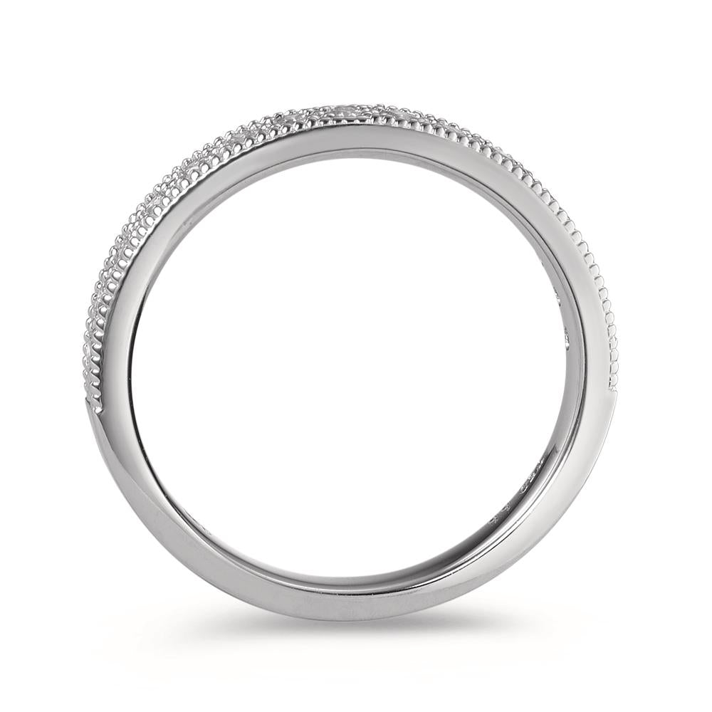 Memory ring 750/18K hvidguld Diamant 0.25 ct, 15 Sten , [Brillant], w-si
