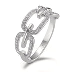 Ringe 750/18K hvidguld Diamant 0.20 ct, [Brillant], w-si