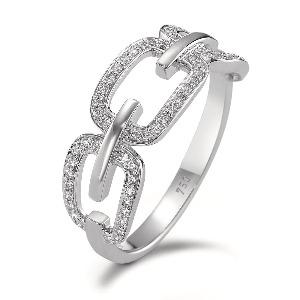 Ringe 750/18K hvidguld Diamant 0.20 ct, [Brillant], w-si