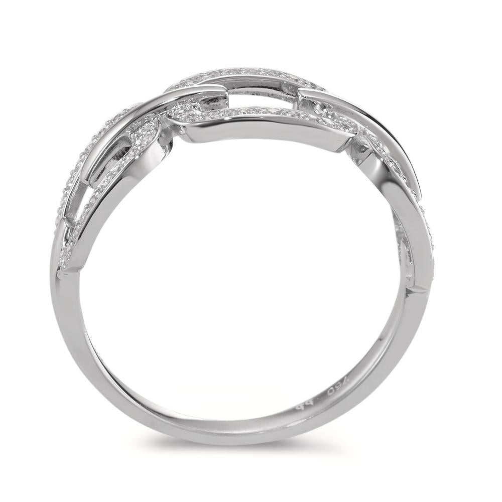 Ringe 750/18K hvidguld Diamant 0.20 ct, [Brillant], w-si