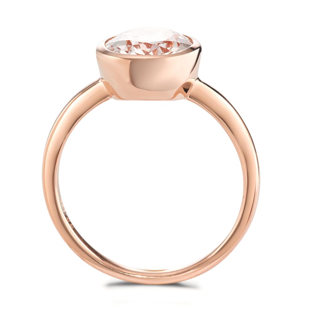 Ringe 750/18K rødguld Morganit champagne , [oval]