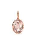 Vedhæng 750/18K rødguld Morganit champagne , [oval]