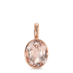 Vedhæng 750/18K rødguld Morganit champagne , [oval]