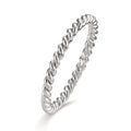 Indsæt ring 750/18K hvidguld