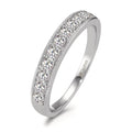 Memory ring 750/18K hvidguld Diamant 0.35 ct, 10 Sten , w-si