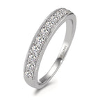 Memory ring 750/18K hvidguld Diamant 0.35 ct, 10 Sten , w-si