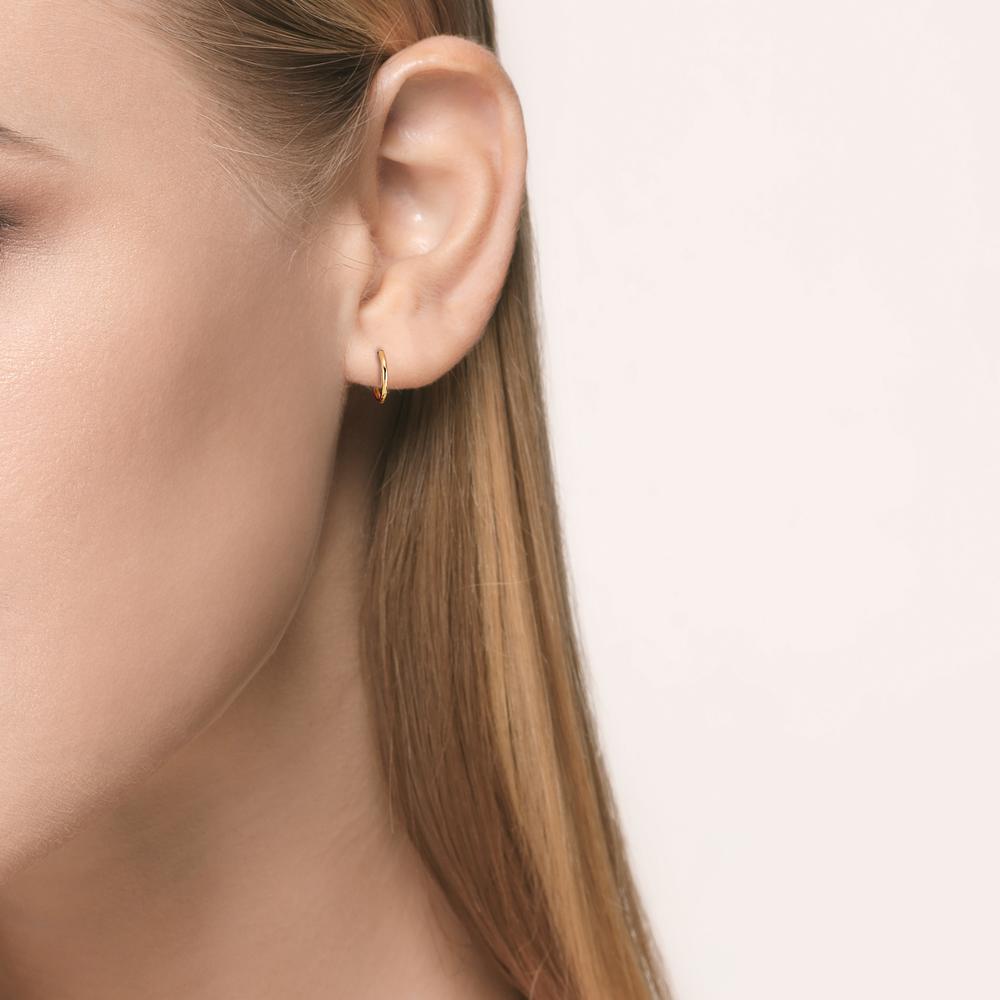 Sammenfoldelig creol 1 stk 750/18K guld