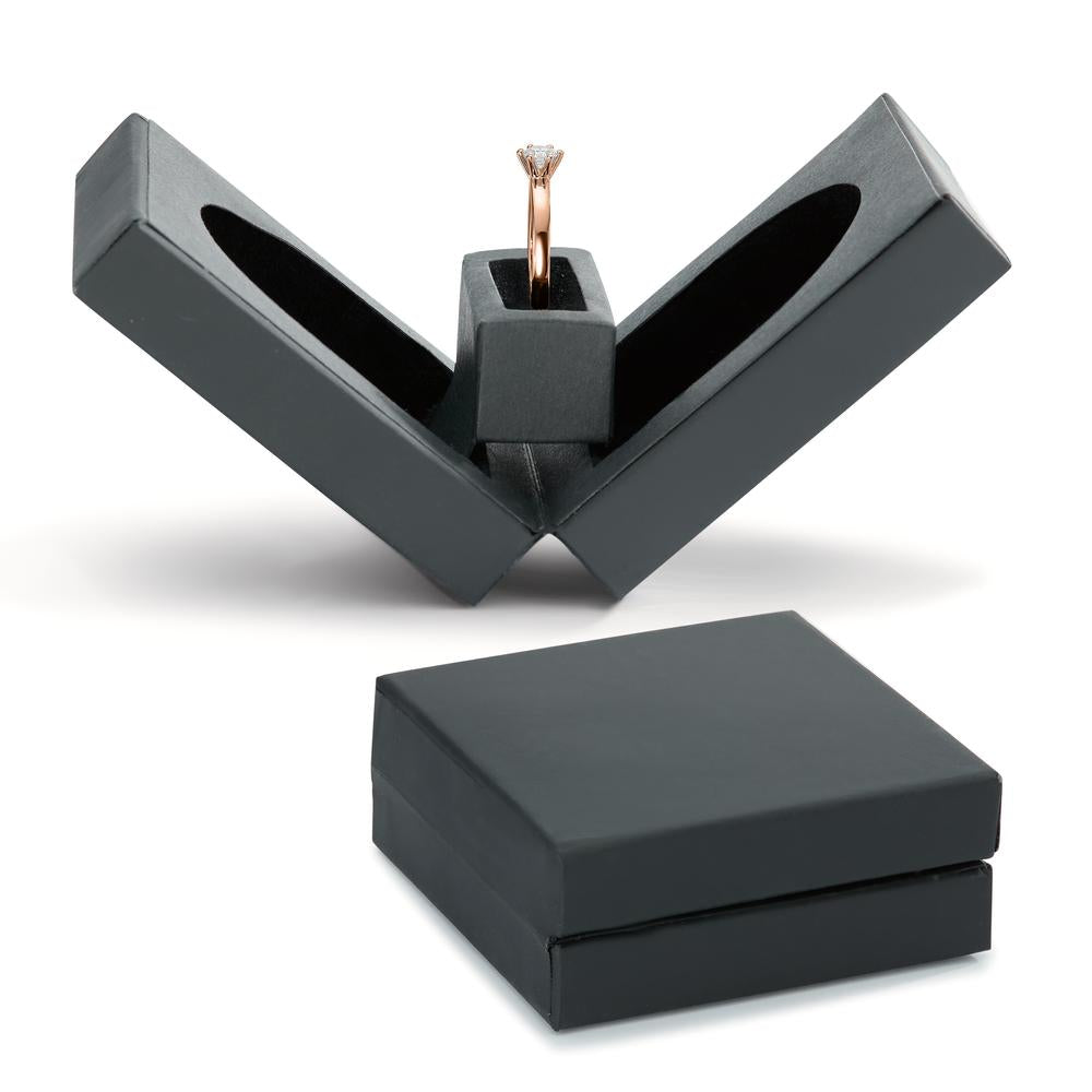 Solitaire ring 750/18K rødguld Diamant hvid , 0.20 ct, [Brillant], w-si