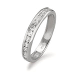 Memory ring 750/18K hvidguld Diamant 0.51 ct, 15 Sten , w-si