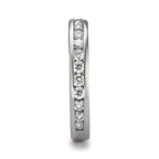 Memory ring 750/18K hvidguld Diamant 0.51 ct, 15 Sten , w-si