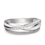Ringe 750/18K hvidguld Diamant 0.15 ct, 20 Sten , w-si