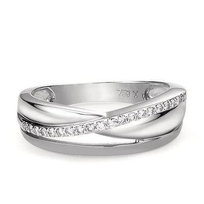 Ringe 750/18K hvidguld Diamant 0.15 ct, 20 Sten , w-si
