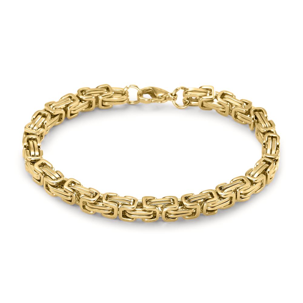 Armbånd Rustfrit stål gul IP belagt 22 cm