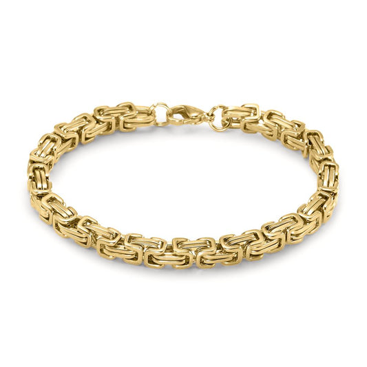 Armbånd Rustfrit stål gul IP belagt 22 cm