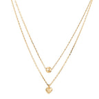 Collier 585/14K guld Hjerte 42-45 cm